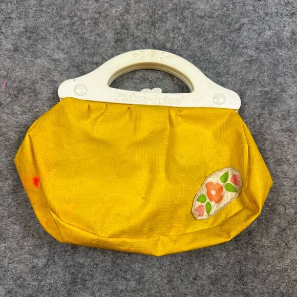 Vintage Fisher Price My Pretty Purse Comb Keychain Keys Play Dress Up 80s - Picture 2 of 11